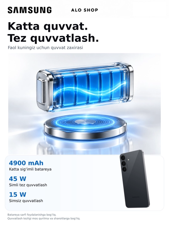 Smartfon Samsung Galaxy S26 FE 5G, 8/256 GB, 120 Hz AMOLED, Smart Watch SOVG‘A