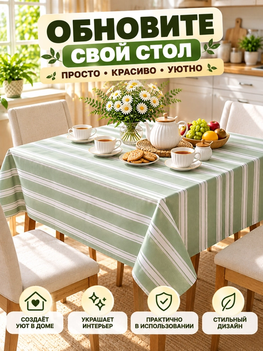 Скатерть для стола, кухонная, декоративная, с рисунком, для дома и столовой