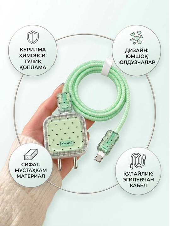 IPhone zaryadlovchi g‘ilofi, adapter g‘ilofi, zaryadlovchi himoyasi - 