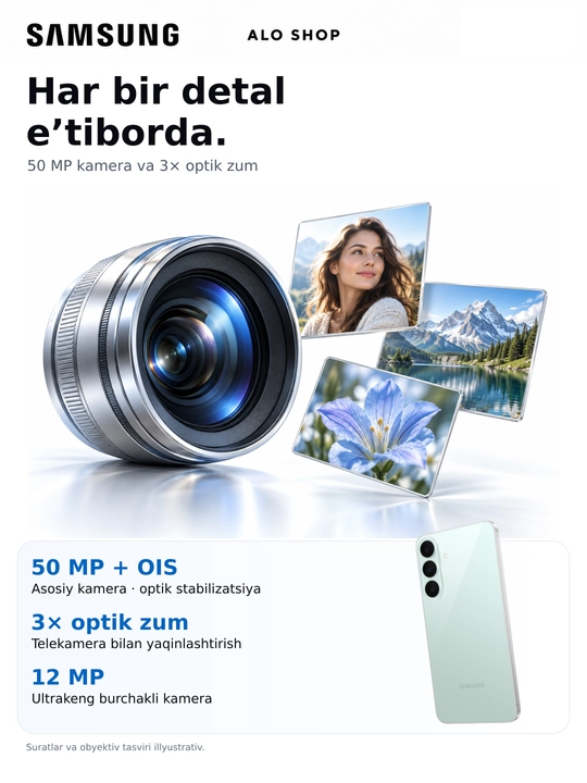 Smartfon Samsung Galaxy S26 FE 5G, 8/256 GB, 120 Hz AMOLED, Smart Watch SOVG‘A