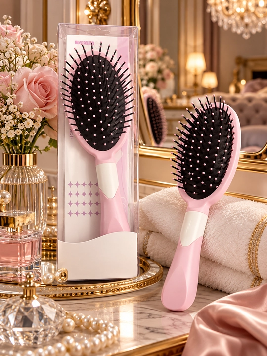 SALON FASHION sochlar uchun massajli taroq - 