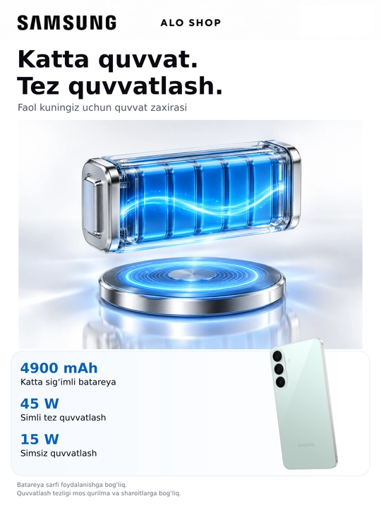 Smartfon Samsung Galaxy S26 FE 5G, 8/256 GB, 120 Hz AMOLED, Smart Watch SOVG‘A