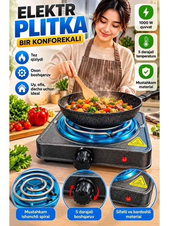 Ixcham va qulay elektr plita
