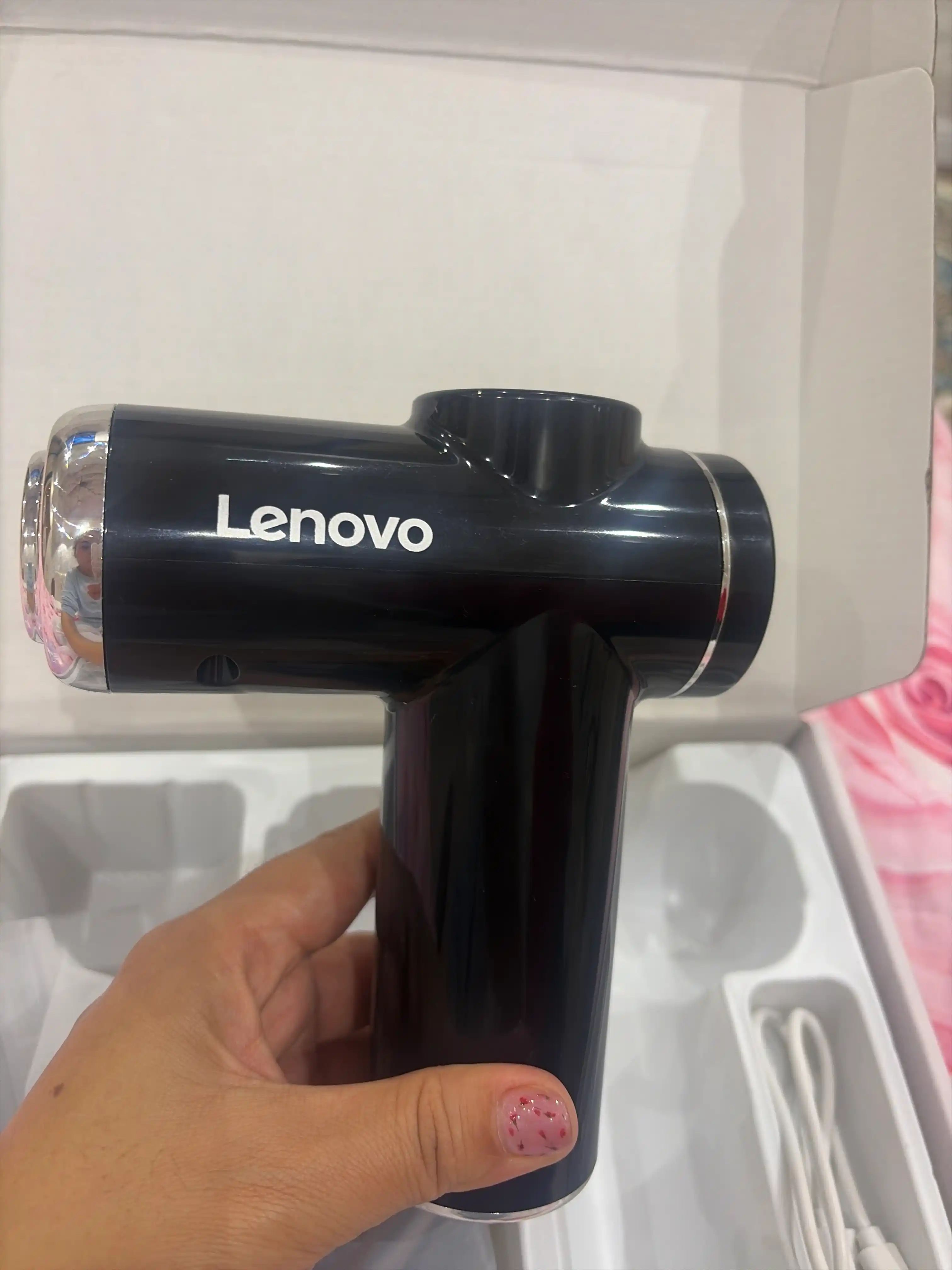Lenovo massaj pistoleti, butun tana uchun massajor apparati 8 ta nasadka, kuchli batareya