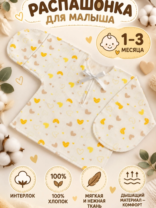 Одежда для новорожденных, распашонки, для младенцев, 100% хлопок, 0-3 месяц