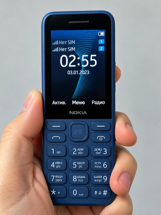 Nokia 130  компактный кнопочный телефон без камеры крупные клавиши, 1450 мАч, IMEI пройден