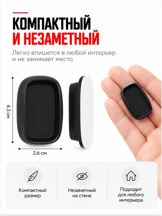 Pult uchun magnitli ushlagich, kichik qurilmalar uchun devorga o‘rnatiladigan tutqich