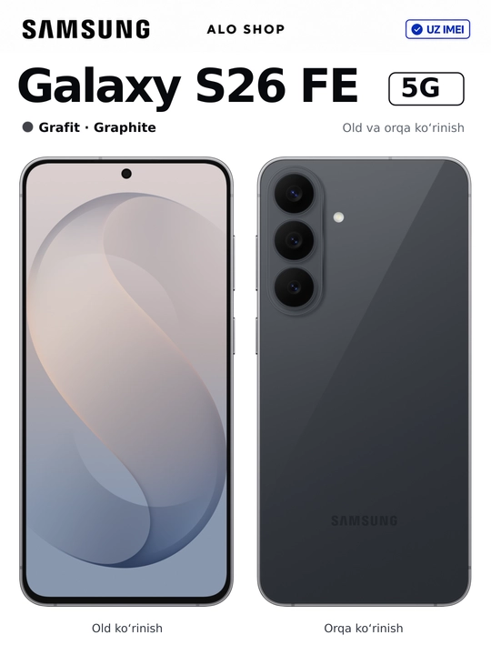 Smartfon Samsung Galaxy S26 FE 5G, 8/256 GB, 120 Hz AMOLED, Smart Watch SOVG‘A