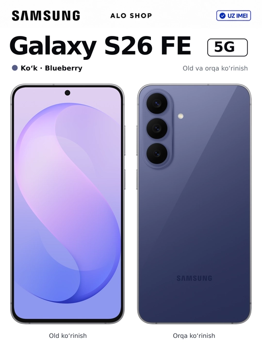 Smartfon Samsung Galaxy S26 FE 5G, 8/256 GB, 120 Hz AMOLED, Smart Watch SOVG‘A
