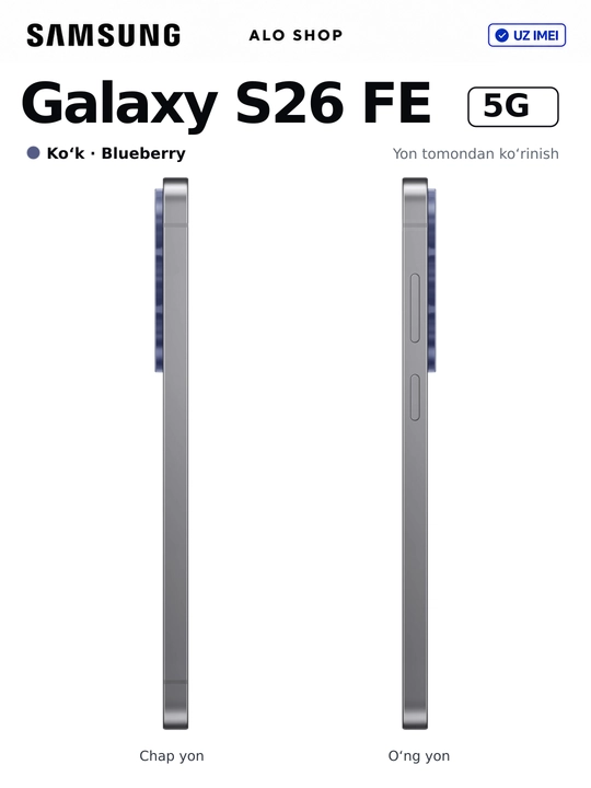 Smartfon Samsung Galaxy S26 FE 5G, 8/256 GB, 120 Hz AMOLED, Smart Watch SOVG‘A
