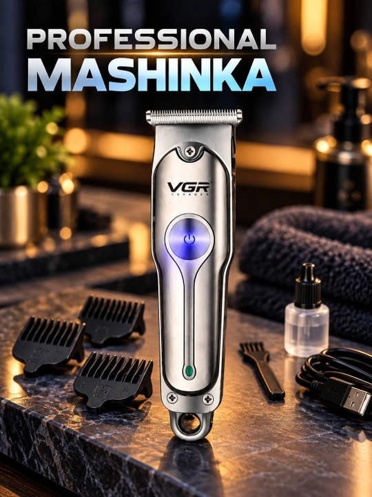 VGR V-071 professional soch olish mashinkasi, trimmer, soqol va kontur uchun, USB - 