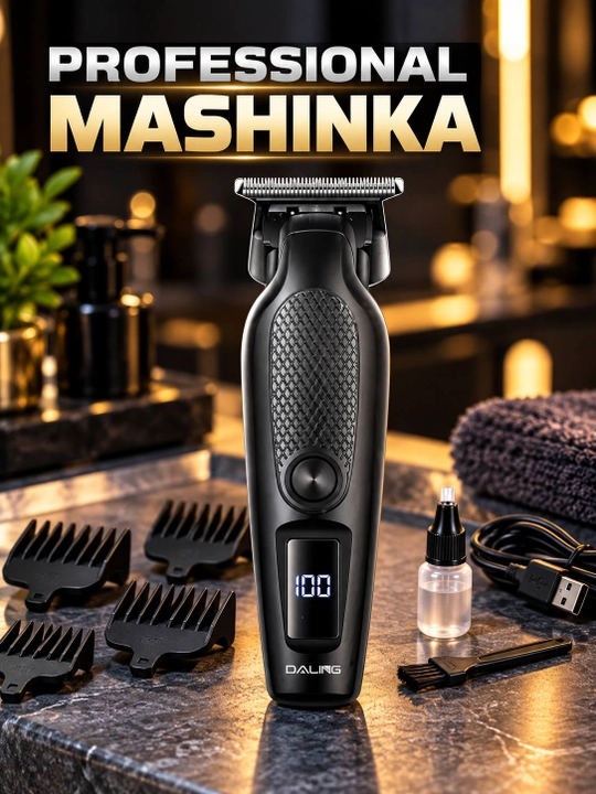 DALING DL-1909 professional soch olish mashinkasi, trimmer, 7000 RPM, USB, LED displey - 