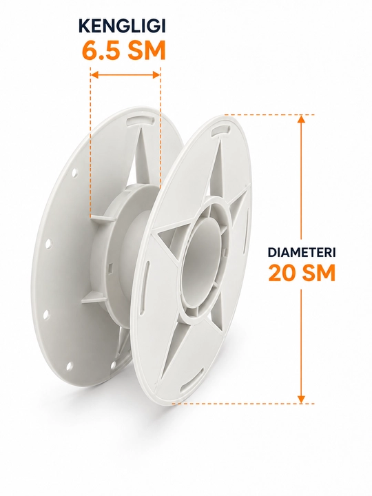 Bo‘sh g‘altak (plastik g‘altak) – diametri 20 sm, qalinligi 6-7 sm