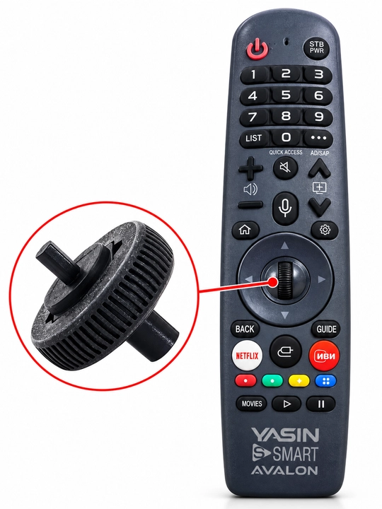 Pult Avalon,Yasin Smart televizorlariga,ovozli boshqaruvsiz,Universal pult