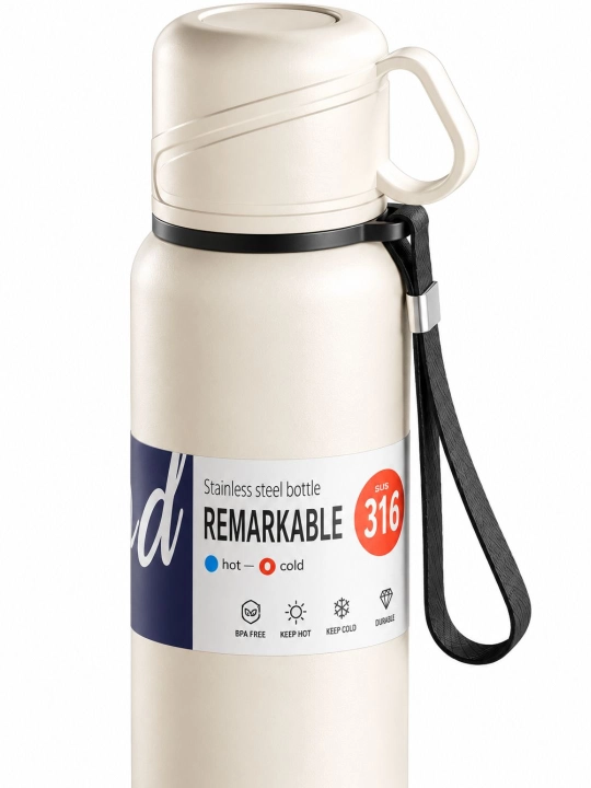 Kichkintoylar uchun kiyikchali termos-poilnik, trubkali suv idishi, 500 ml - 