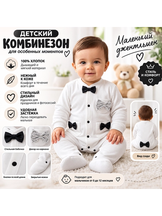 Удобная и мягкая одежда для новорождённых и маленьких детей - 
