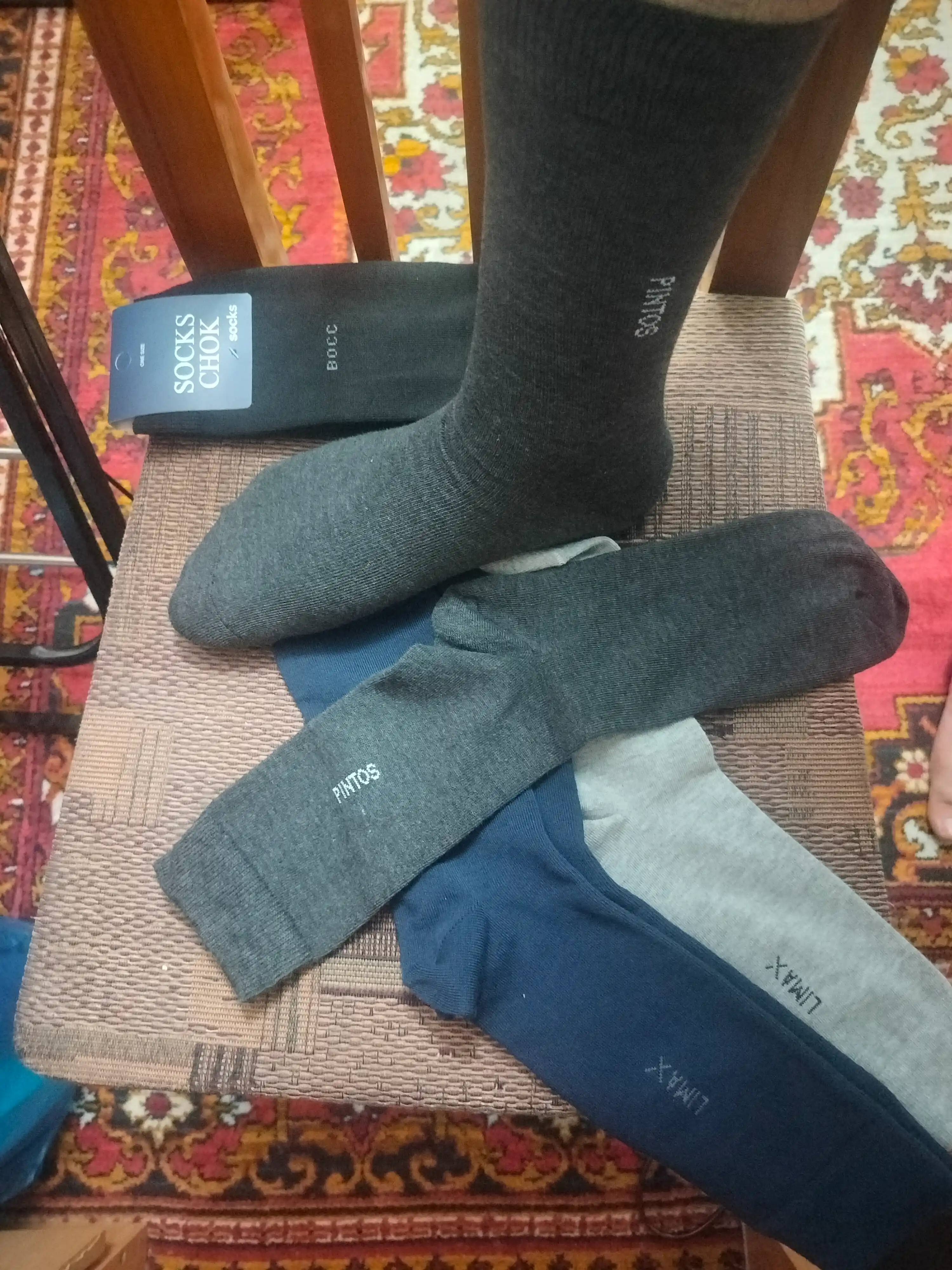 Erkaklar klassik paypog‘i, paxtali naski, o‘rtacha qalin paypoq, 3/5 juft, 40–44