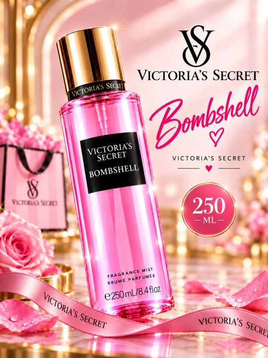 Victoria’s Secret Bare Vanilla, Aqua Kiss, Bombshell 250 мл — парфюмерный мист для тела - 