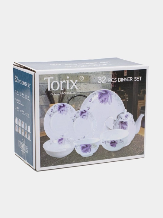 Набор посуды TORIX, FINEZA 32 предмета, на 6 персон, подарочный комплект