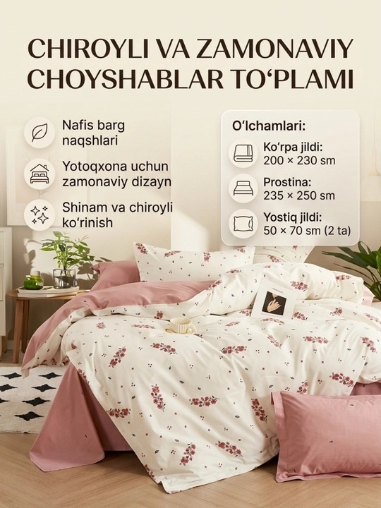 Постельное бельё евро Super Satin, 100% хлопок, 2-спальный комплек