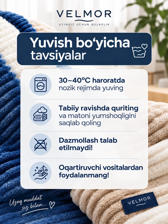 Pled adyol plyush momiq yumshoq, ikki va bir kishilik, chiziqli, krovat va divan uchun
