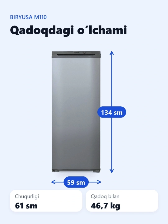 Sovutgich biryusa M110, 180 l  kafolat yangi - 