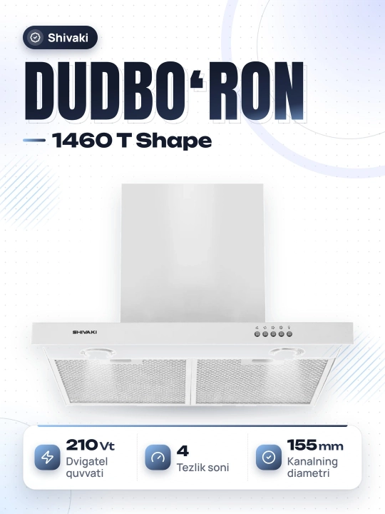 Dudbo'ron Shivaki 1460 T Shape 900 m³/s Tugmali boshqaruv