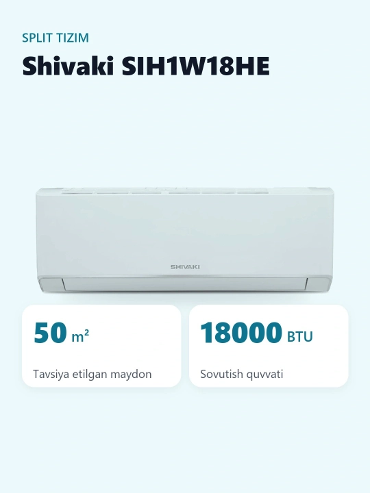Konditsioner Shivaki Breeze SIH1W18HE