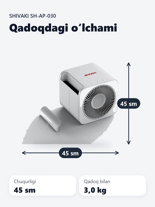 Havo tozalagich Shivaki SH-AP-030