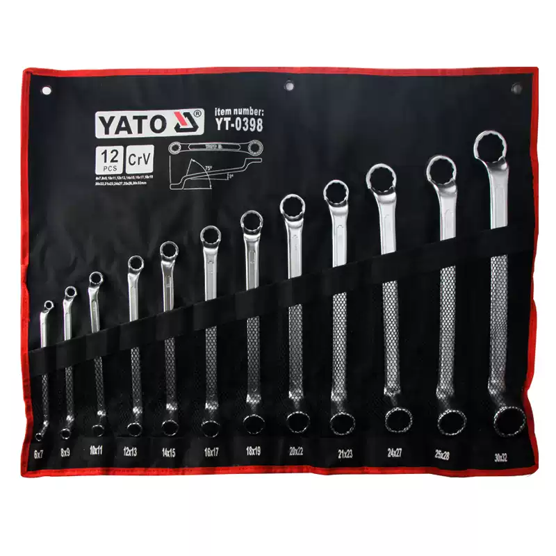 YATO halqali kalitlar to'plami YT-0396 CrV 6-22 mm 8 dona AS-DRIVE - 