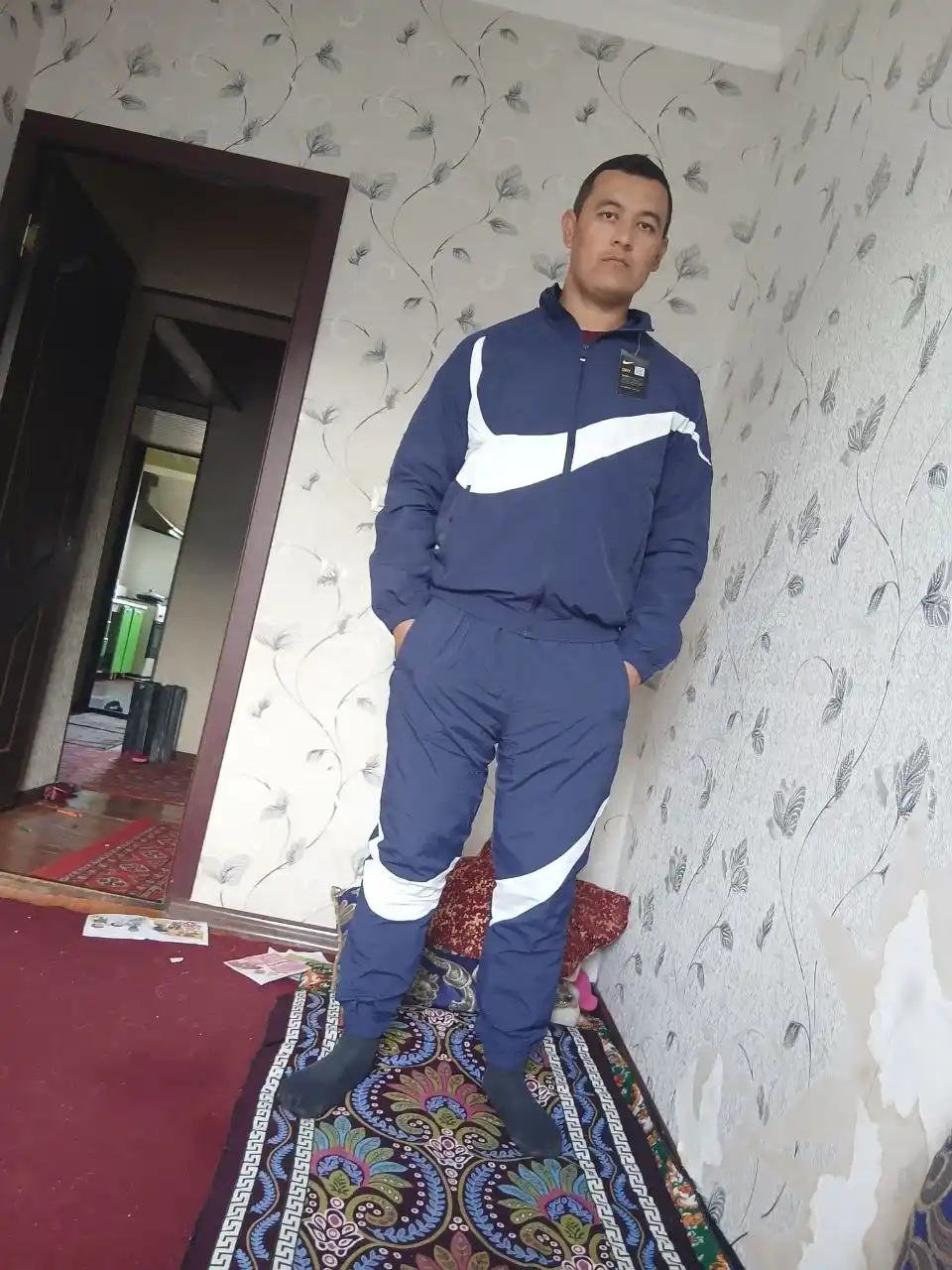 Nike erkaklar ikki qisimli tepa pas kostyumi, Erkaklar Nike Sportni tepa pas kiyimi