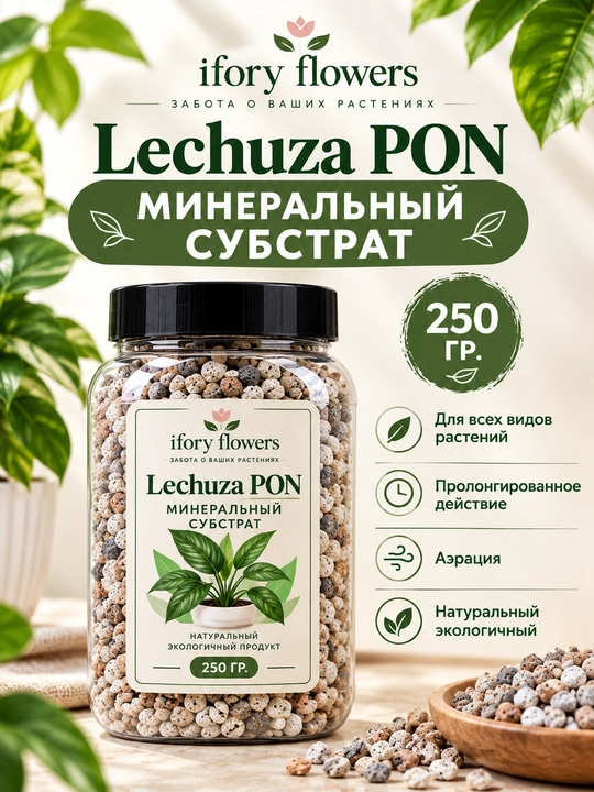 Lechuza PON — минеральный субстрат для растений