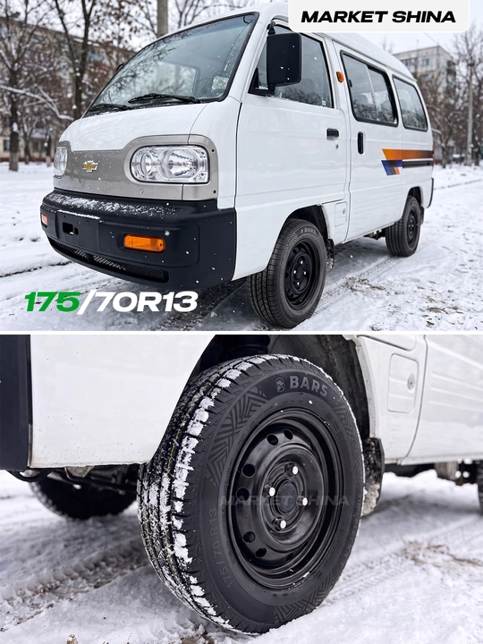 Диска в сборе Bars шина  для Damas, Labo, Matiz шина на диске, балансировка, 1 шт