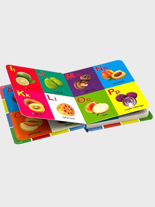 Развивающие картонные книги (board book) для детей, набор из 4 штук