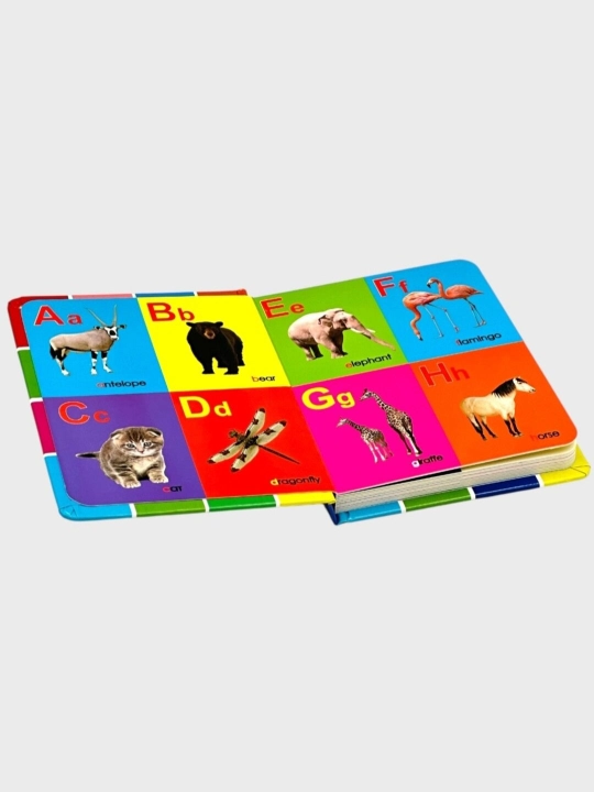 Развивающие картонные книги (board book) для детей, набор из 4 штук