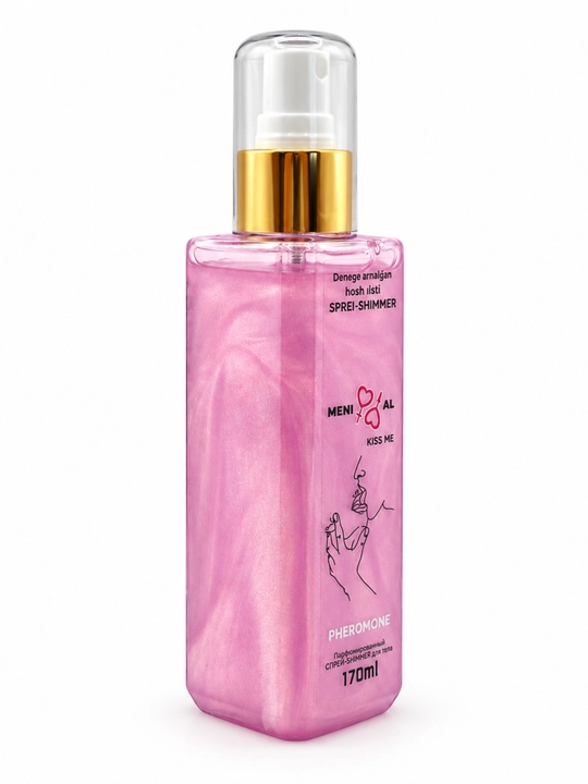 MENI AL Kiss Me tana uchun xushbo‘y sprey-shimmer, pushti, 170 ml