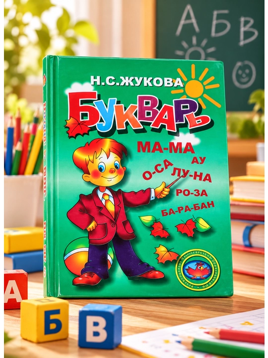 Букварь Н.С. Жукова, обучение чтению и грамоте, на русском языке - 