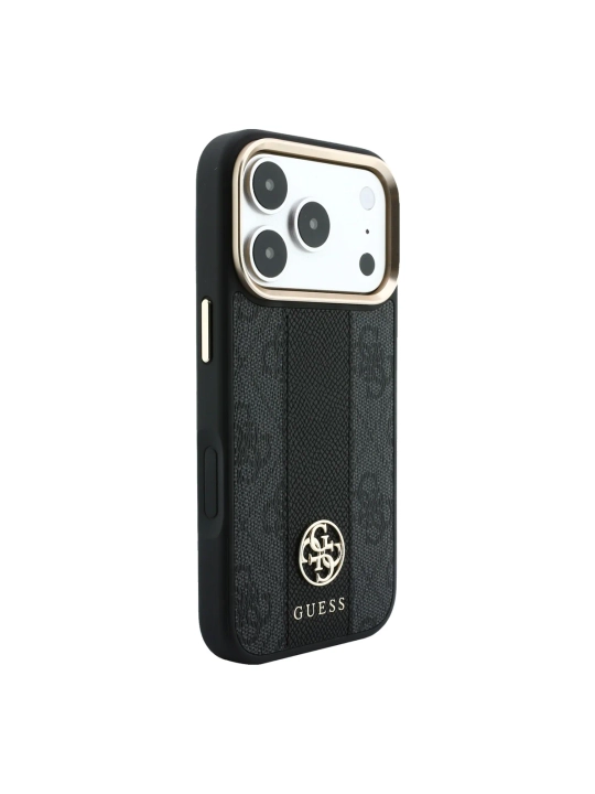 Чехол GUESS 4G MagSafe для iPhone 17/18 Pro и Pro Max, черный