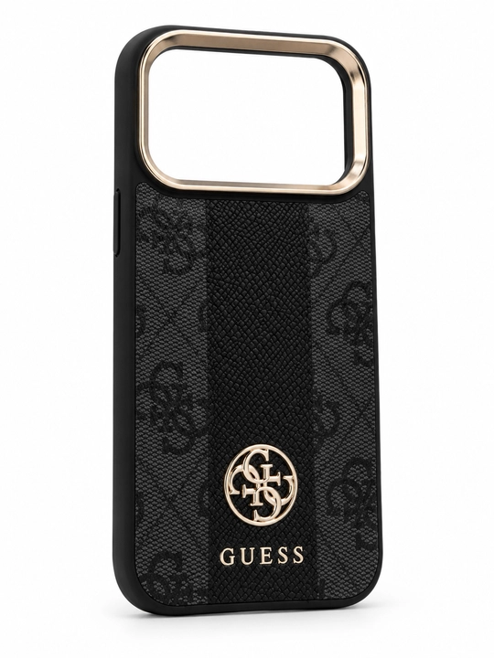 Чехол GUESS 4G MagSafe для iPhone 17/18 Pro и Pro Max, черный