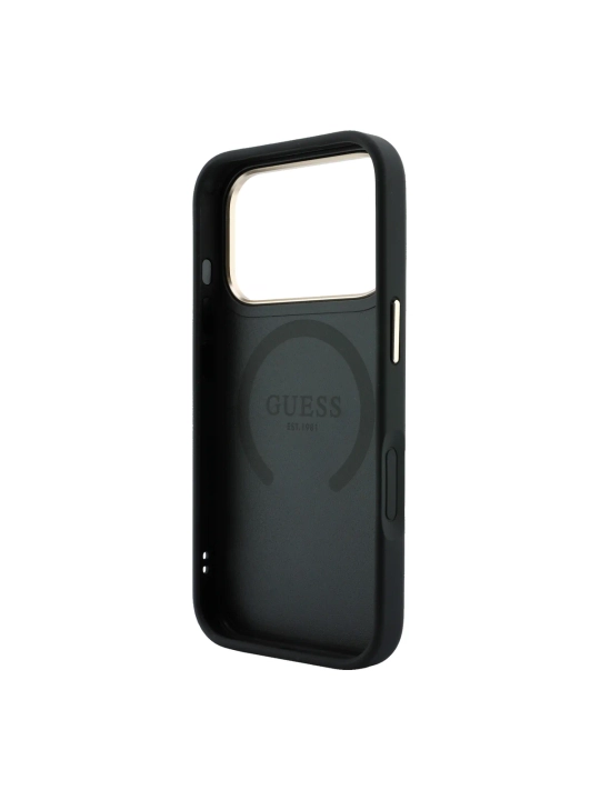 Чехол GUESS 4G MagSafe для iPhone 17/18 Pro и Pro Max, черный