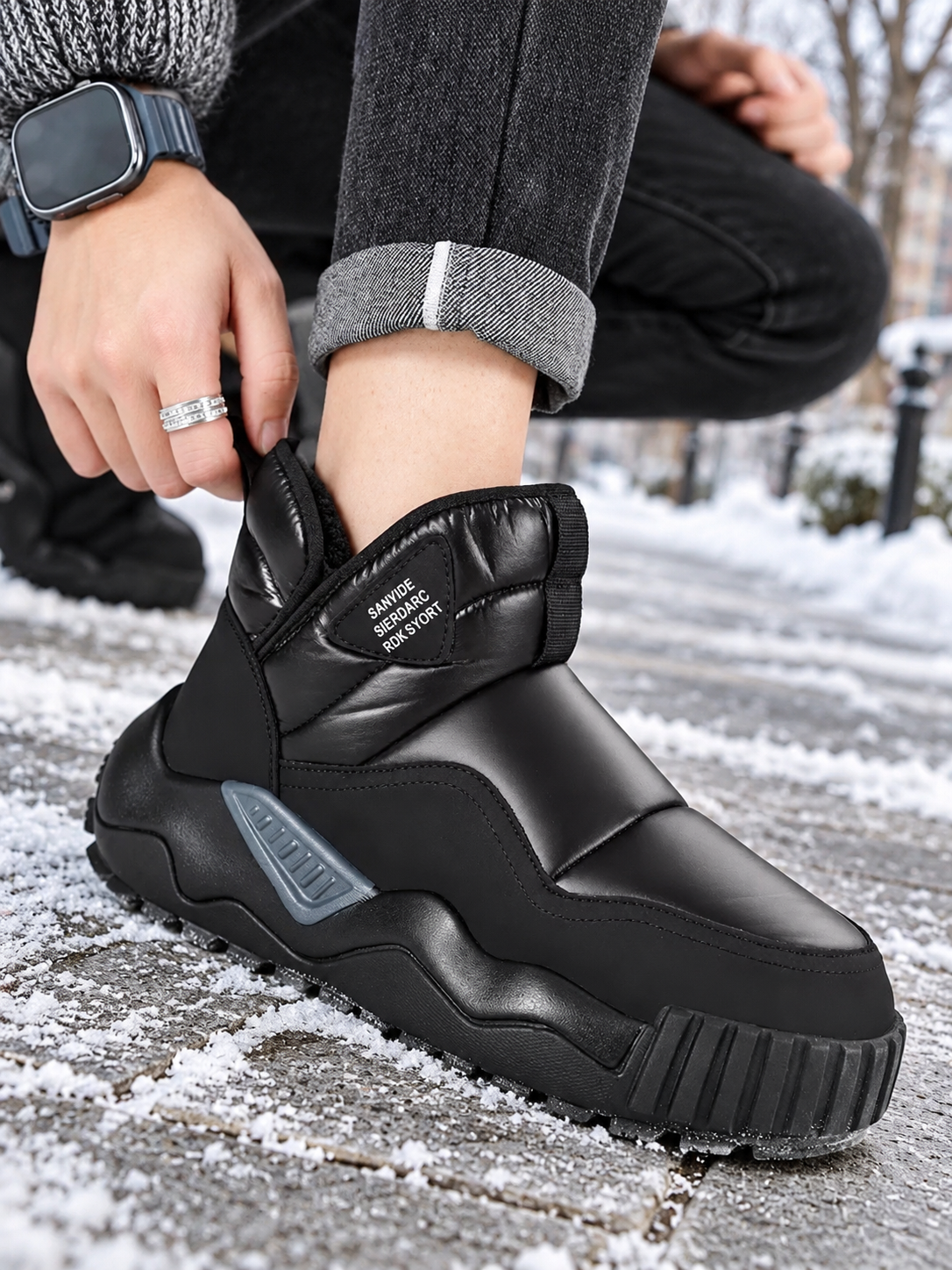 Erkaklar botinkalari qishki DISHER FrostCore, erkaklar oyoq kiyimlari