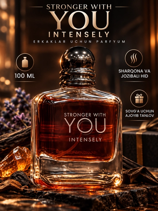 Мужские духи Stronger with You Intensely, 100 мл, духи для мужчин, мужская парфюмерная вода - 