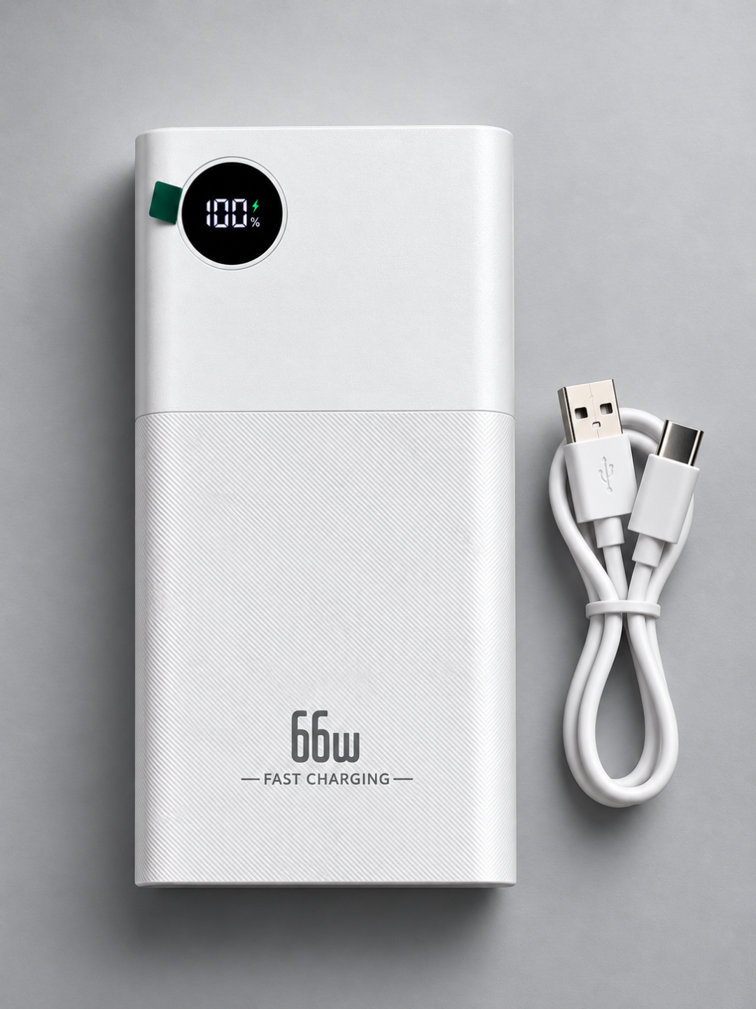 Power Bank 20000mA 66-22.5W tezkor quvvat bilan tashqi akkumulyatori, +4 kabel bilan