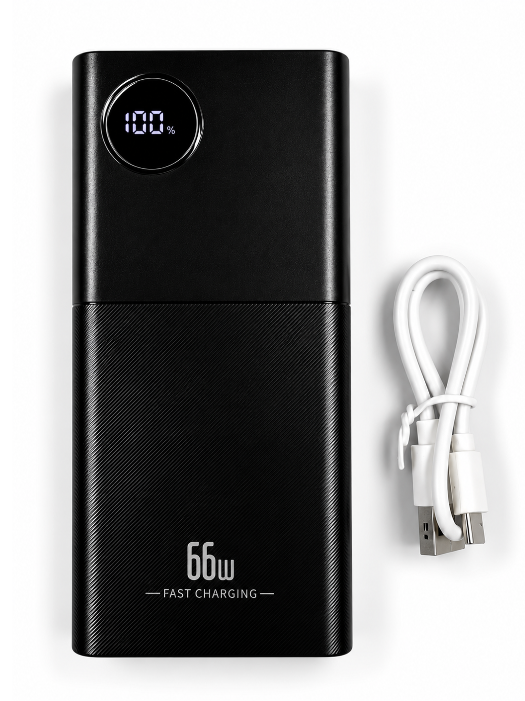 Power Bank 20000mA 66-22.5W tezkor quvvat bilan tashqi akkumulyatori, +4 kabel bilan