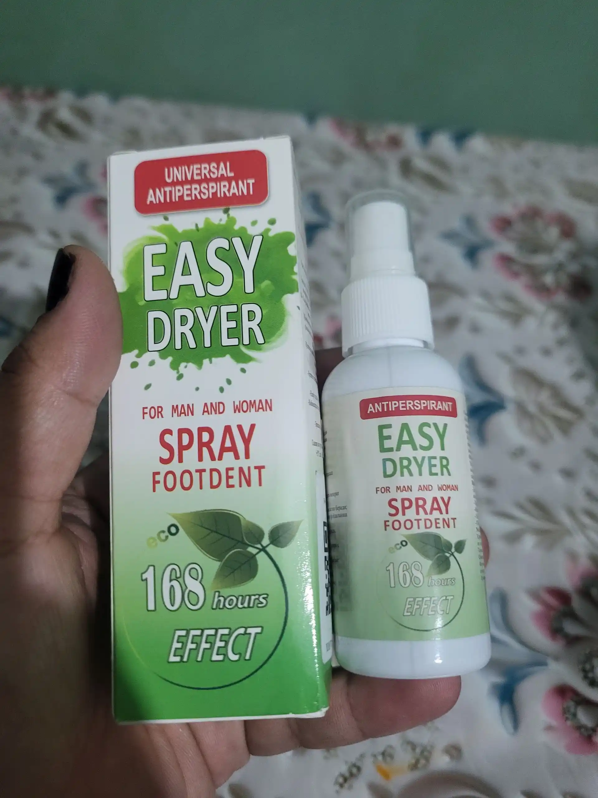 EASY DRYER — oyoq va qo‘ltiqdagi ortiqcha terlash hamda noxush hidlarga qarshi ishonchli