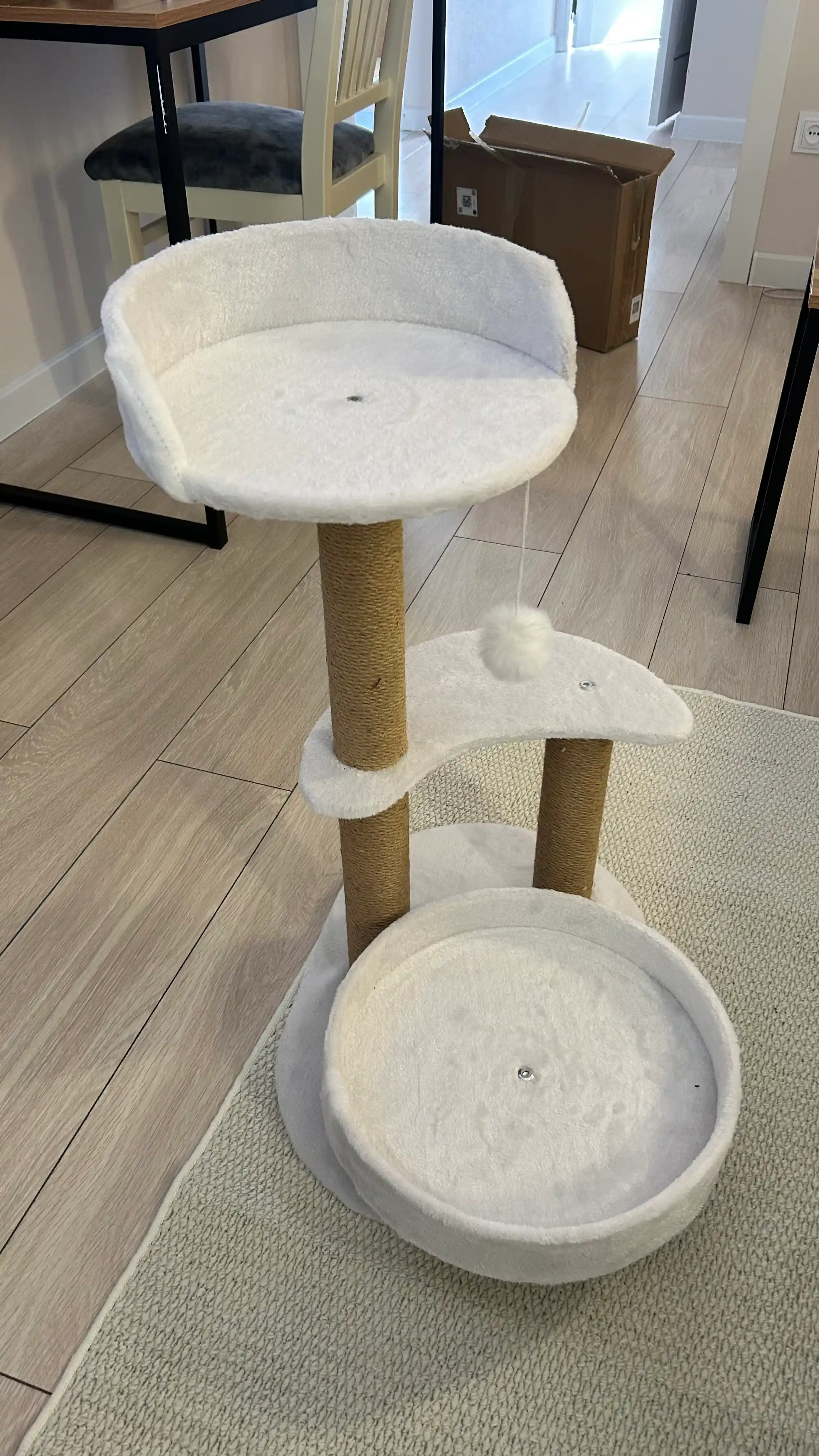 Игровой комплекс, для кошек, с когтеточкой, лежанка, домик для кошек