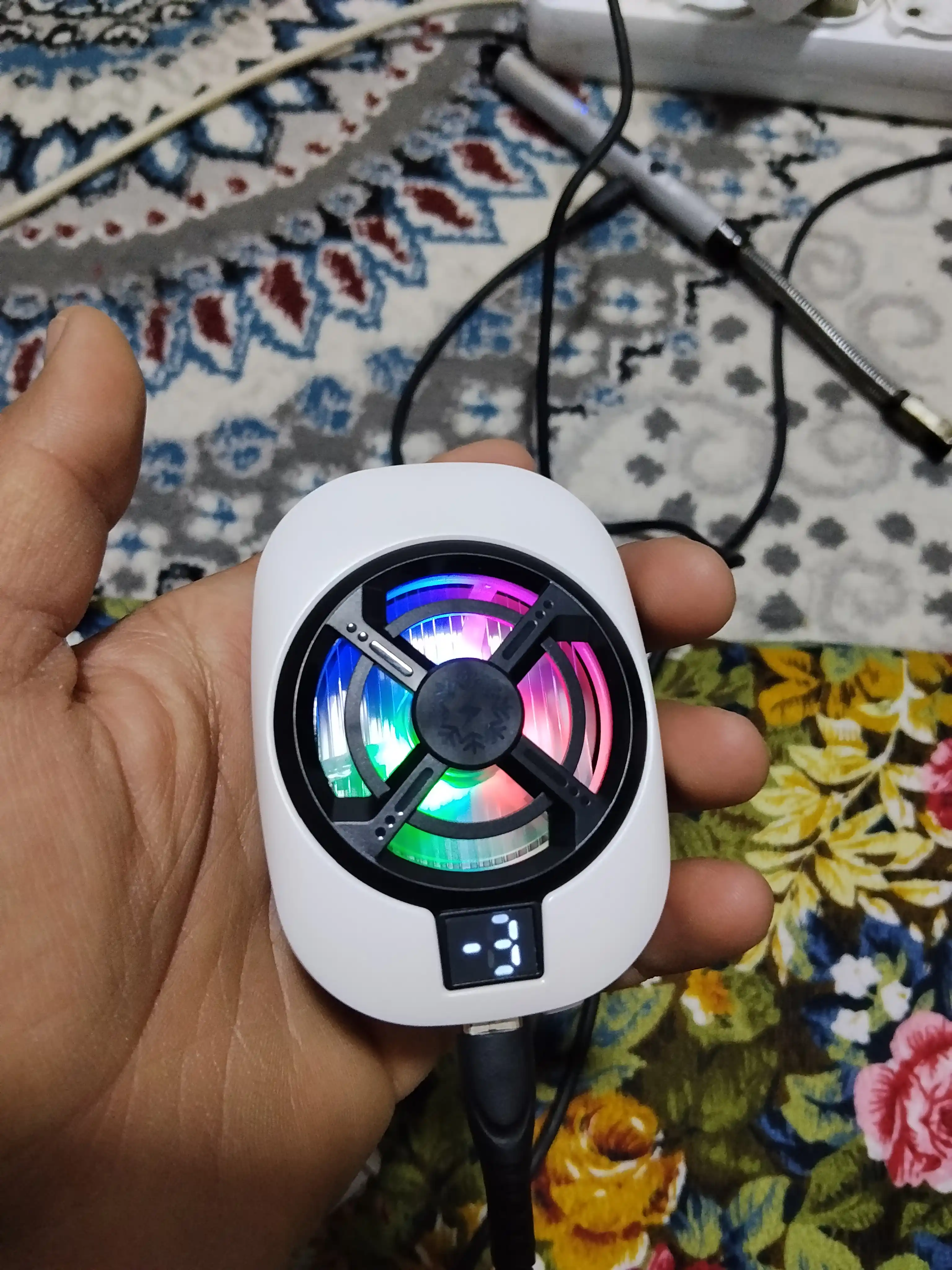 Telefon uchun magnitli kuler, 15 Vt sovutish radiatori, smartfon uchun sovutgich
