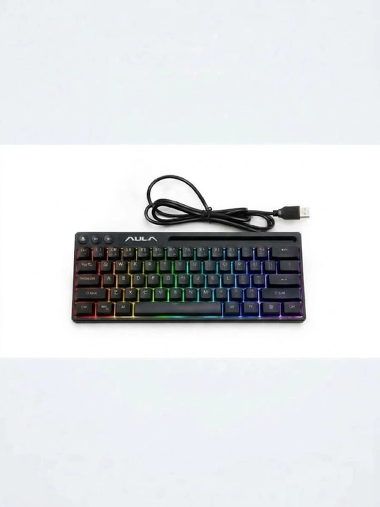 Проводная компьютерная клавиатура AULA с RGB-подсветкой