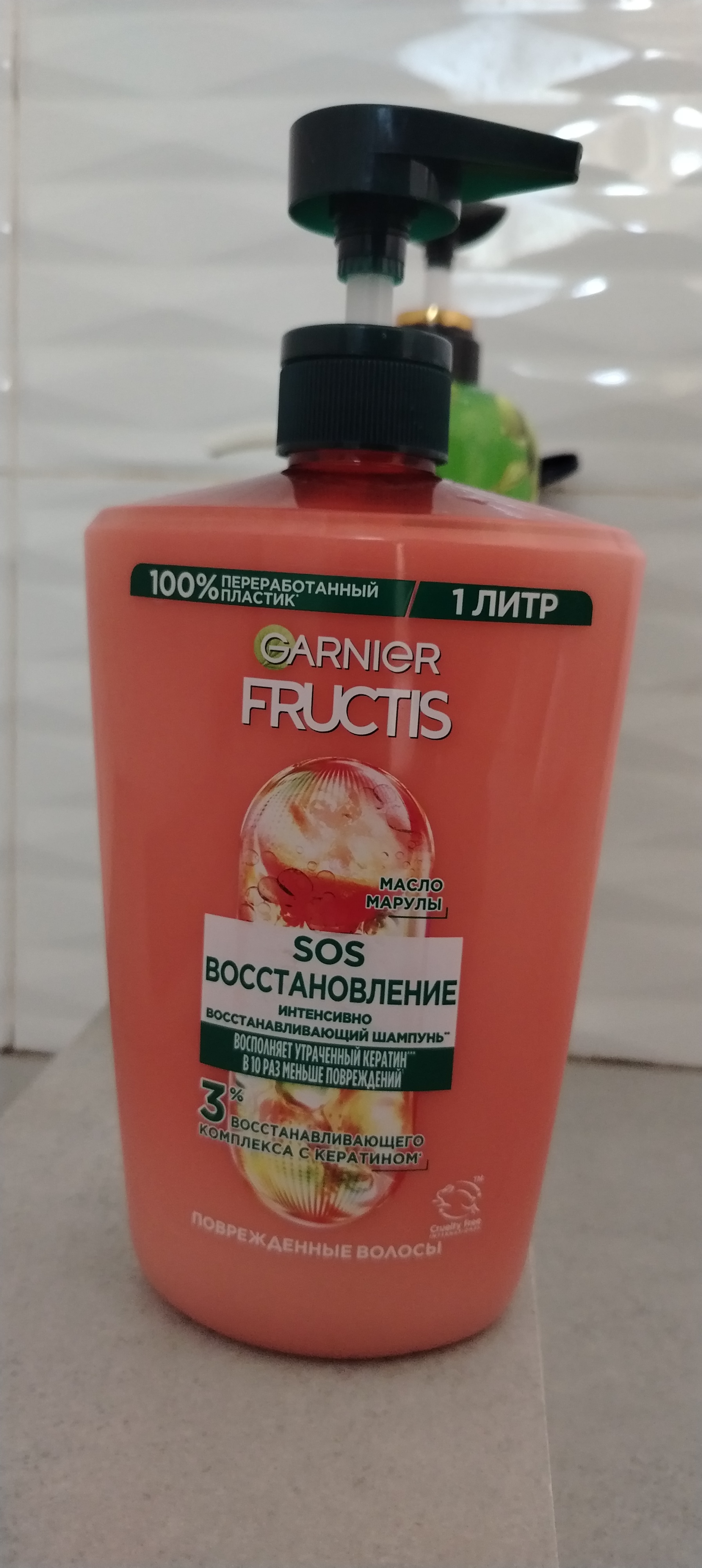 Шампунь Garnier Fructis SOS Восстановление, 1000 мл