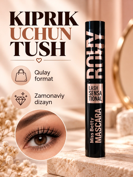 Тушь для ресниц Miss Betty Lash Sensational для выразительного макияжа глаз - 